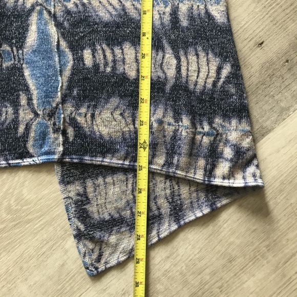 Hard Tail Tie Dye Split Back Long Sleeve Blue White sz Medium - Picture 7 of 7